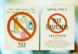 Airlines have banned liquid and semi-liquid items like toothpastes and bottled water as a response to a plot that involved liquid explosives aboard U.S.-bound airliners. Airlines have banned liquid and semi-liquid items like toothpastes and bottled water as a response to a plot that involved liquid explosives aboard U.S.-bound airliners.