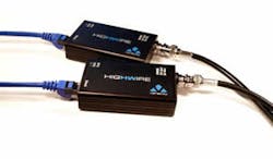 Veracity USA's Highwire Connect product allows coaxial cables to serve as the conduit for Ethernet transmissions. Veracity USA's Highwire Connect product allows coaxial cables to serve as the conduit for Ethernet transmissions.