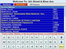 Alpha Communications' new AlphaEntry computerized Building Directory Software and Entry Call system Alpha Communications' new AlphaEntry computerized Building Directory Software and Entry Call system