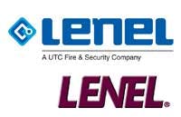 Lenel&apos;s new corporate logo (top, in blue) replaces the company&apos;s traditional maroon logo as Lenel rebrands its corporate identity to reflect its UTC Fire &amp; Security parentage and its integrated, technological focus.