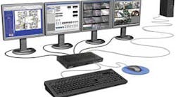 Extio F1400, the world&apos;s first fully integrated remote graphics unit (RGU), from JDS and Matrox Graphics, helps visually merge data across a monitoring station&apos;s monitors.