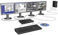 Extio F1400, the world's first fully integrated remote graphics unit (RGU), from JDS and Matrox Graphics, helps visually merge data across a monitoring station's monitors. Extio F1400, the world's first fully integrated remote graphics unit (RGU), from JDS and Matrox Graphics, helps visually merge data across a monitoring station's monitors.