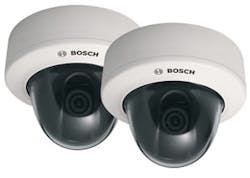 Bosch has incorporated its award-winning 15-bit Dinion digital imaging and XF-Dynamic (wide dynamic range) technologies into its popular FlexiDome family of domed surveillance cameras. Bosch has incorporated its award-winning 15-bit Dinion digital imaging and XF-Dynamic (wide dynamic range) technologies into its popular FlexiDome family of domed surveillance cameras.