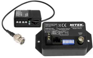 The new NITEK Model TS510M, is a single channel Video & Power transmission system for operation up to 1,000 feet over UTP cables