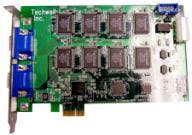 The board for the PCI Express DVR from Techwell is designed for DVR manufacturers looking to go the market with highly functional, cost-effective solutions.
