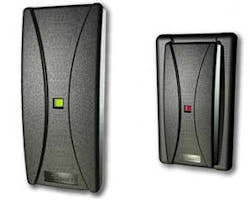 Cansec's CanProx can be used with or without the adapter plate to allow for either wall mounted or door mullion installation. Cansec's CanProx can be used with or without the adapter plate to allow for either wall mounted or door mullion installation.