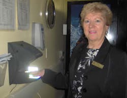 The Hilton Waterfront Beach Resort in Huntington Beach, Calif., made the switch from mag stripe employee cards to the an IR Biometric HandPunch for time and attendance purposes. The Hilton Waterfront Beach Resort in Huntington Beach, Calif., made the switch from mag stripe employee cards to the an IR Biometric HandPunch for time and attendance purposes.