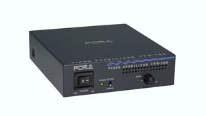 The IVS-100 video stabilizers help deal with problematic environments such as cameras mounted on high buildings, mobile vehicles, communications towers.