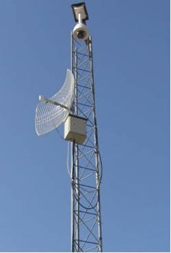 ACTi's IP speed dome, the CAM-6220PE, connects to a Micronet transmitter to get the camera's video frames back to the local monitoring system and to the connected remote monitoring system in Tehran for the new hydroelectric dam. ACTi's IP speed dome, the CAM-6220PE, connects to a Micronet transmitter to get the camera's video frames back to the local monitoring system and to the connected remote monitoring system in Tehran for the new hydroelectric dam.