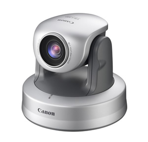 Canon's VB-C300 wide-angle pan/tilt/zoom network camera can ban pan bi-directionally to give a total viewing angle beyond 360 degrees.