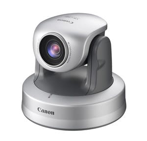 Canon&apos;s VB-C300 wide-angle pan/tilt/zoom network camera can ban pan bi-directionally to give a total viewing angle beyond 360 degrees.
