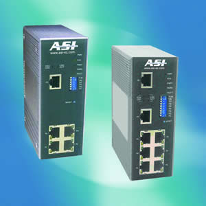 ASI's new 5 and 8 port industrial Ethernet switches
