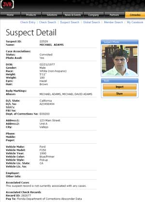 The acquisition of Amcrin Inc. and the CrimeDex criminal database gives 3VR direct ability to integrate in one of the largest databases of criminals into its searchable surveillance solutions.