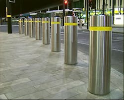 ATG Access&apos; bollards in operation in the city of Liverpool