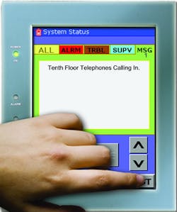 Gamewell-FCI&apos;s new network graphic annunciator gives fire system status, and allows for touch-screen automation of messaging.