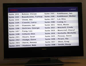 The MESH D accessory allows facility managers to provide a building directory and mapping system that runs on top of the physical security system.