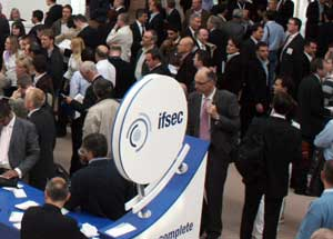 Lined up, waiting to get into the tradeshow floor at IFSEC 2007 in Birmingham, England, the UK's largest security tradeshow.