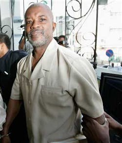 Guyanan Abdul Kadir, 55, arrives at the Magistrate Court for an extradition hearing in downtown Port-of-Spain, Trinidad, Monday, June 4, 2007. Kadir and Trinidadian Kareem Ibrahim, who are in custody of the Trinidad&apos;s authorities, are suspects in a plot t
