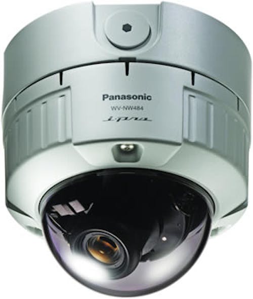 Panasonic Security Systems&apos; new i-Pro WV-NW484S vandal-proof network dome camera with Super Dynamic III technology
