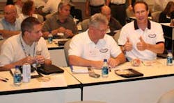 Enjoying the program: Jay Hunt of Allied Fire & Security gives the thumbs up to business training Enjoying the program: Jay Hunt of Allied Fire & Security gives the thumbs up to business training