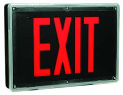 Chloride's new Tuff-Act exit signage Chloride's new Tuff-Act exit signage