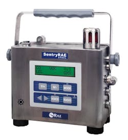 RAE System's new SentryRAE Steel five-gas multi-sensor toxic gas monitor RAE System's new SentryRAE Steel five-gas multi-sensor toxic gas monitor