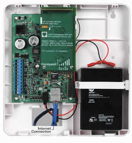 Honeywell&apos;s new 7845i-GSM alarm system communicator, designed to work seamlessly with AlarmNet communications system