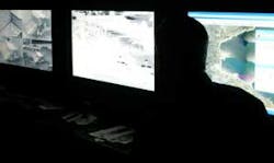 SEEING WHAT'S HOT: The command station for a FLIR HRC long-range thermal imaging camera SEEING WHAT'S HOT: The command station for a FLIR HRC long-range thermal imaging camera