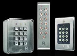 Alarm Lock&apos;s A-series family of keypads for commercial access control applications.