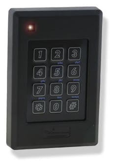 The Keyscan K-KPR uses RFID technology and is HID (125 kHz) compatible supporting most HID 125 kHz credentials. In addition, users also have access to a keypad for entering PINs.