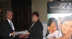 Mission 500 raffle winner Deanna Blair at the California Alarm Association winter conference Mission 500 raffle winner Deanna Blair at the California Alarm Association winter conference