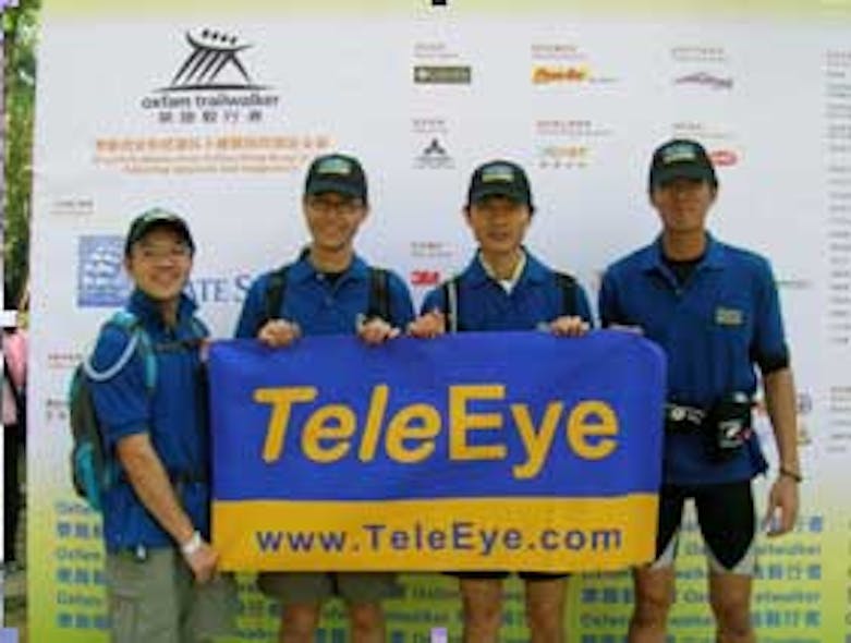 The TeleEye team before the 100km endurance walking event
