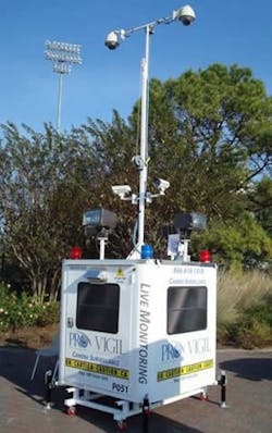 Pro-Vigil's virtual guard station uses video surveillance to provide live monitoring at construction sites to aid in theft and vandalism prevention. Pro-Vigil's virtual guard station uses video surveillance to provide live monitoring at construction sites to aid in theft and vandalism prevention.