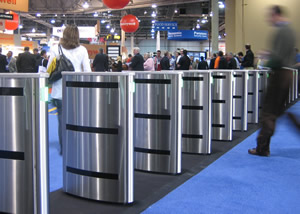 Boon Edam's Speedlane 2048 optical turnstiles will once again appear at the entrance to the ISC West tradeshow.