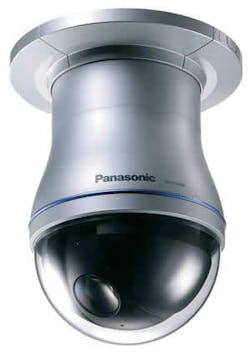 The new WV-NS954 indoor PTZ dome camera is a network camera with the company's SDIII imaging. The new WV-NS954 indoor PTZ dome camera is a network camera with the company's SDIII imaging.
