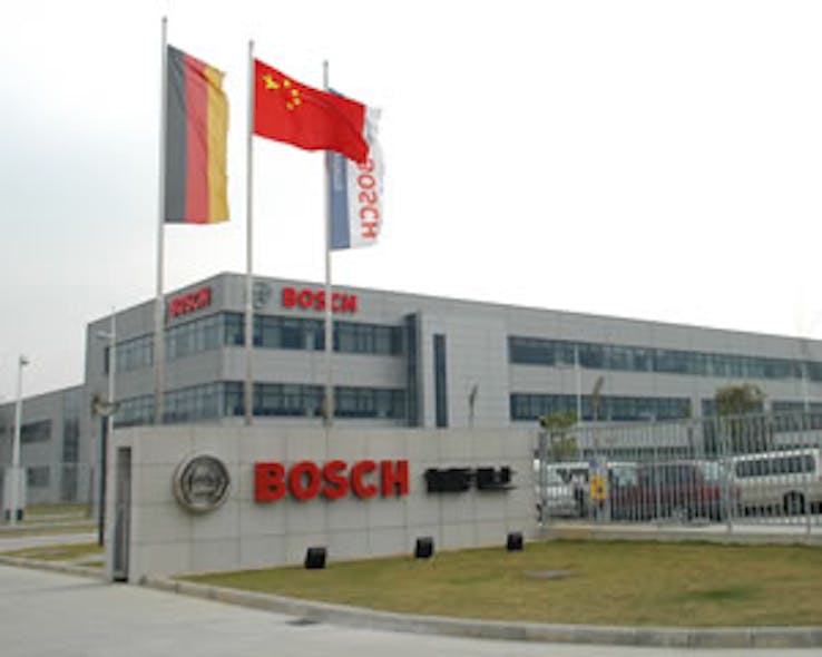 Bosch&apos;s new manufacturing plant in Zhuhai, Guandong Province, China, produces products used in security systems.