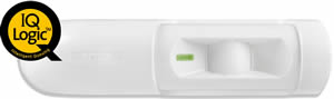 The iREX request-to-exit PIR detector uses logic that activates any iREX enabled door only after an additional device has been activated prior to the motion detection by the iREX (such as a floor switch, additional PIR or disarming of an intruder alarm sy