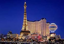 Properties like Harrah&apos;s Paris casino (pictured) will see their video surveillance systems moved onto the network thanks to a 10-year contract with Cisco. Also in the future are possible introductions of new, networked technologies to boost the guest expe