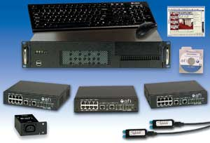 One of American Fibertek's new V'nes network video systems. The new packaged systems, which can accommodate up to 24 cameras, make implementing network video at businesses simpler.