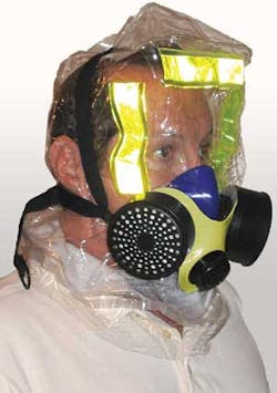 The iEvac from Elmridge Protection Products is the first smoke escape hood of its kind to attain ANSI/SEA 110 compliance certification. The hood, which can be put on in as little as 30 seconds, has been tested against the conditions and risks one may face The iEvac from Elmridge Protection Products is the first smoke escape hood of its kind to attain ANSI/SEA 110 compliance certification. The hood, which can be put on in as little as 30 seconds, has been tested against the conditions and risks one may face