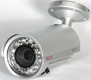 Extreme CCTV recently updated their WZ series of bullet cameras, which include the WZ18 and the WZ20 seen here. Among the cameras new features are improved backlight compensation, auto-white balance, external camera controls, zoom lens adjustments, and a