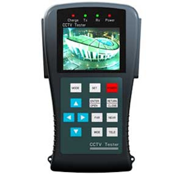 Matco&Acirc;&rsquo;s new handheld, multi-function MCT-100 CCTV tester features a high resolution video monitor and can communicate with a PTZ camera via its RS232, RS484 and RS422 simplex port and embedded multi-protocols. The handheld tester also has an easy to navi