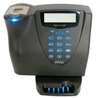 Biometrics used for security applications will see strong market growth, going from being a $3 billion business in 2008 to $7.3 billion by 2013, according to ABI Research. Fingerprint readers, like the one on this PIV Station card reader from Bioscrypt/L-