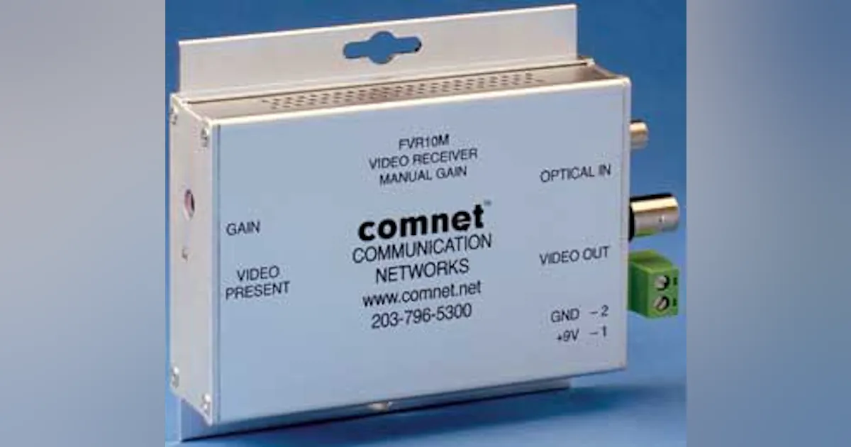 Comnet Fso ComNet releases new fiber optic video receivers | Security Info Watch
