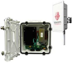 The new 5.8GHz IP Ready Wireless Power Box by Videolarm offers users a secure, 128-bit encrypted data transmission up to two miles at 54Mbps. The new 5.8GHz IP Ready Wireless Power Box by Videolarm offers users a secure, 128-bit encrypted data transmission up to two miles at 54Mbps.