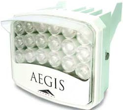 The AEGIS UFLED white light illuminatior from Extreme CCTV is powered by Black Diamond technology, enabling high-fidelity night time color reproduction for surveillance solutions. The AEGIS UFLED white light illuminatior from Extreme CCTV is powered by Black Diamond technology, enabling high-fidelity night time color reproduction for surveillance solutions.