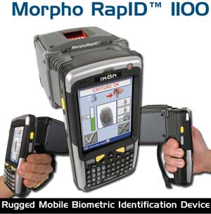 The Morpho RapID 1100 handheld biometric reader will make its debut later this month at the annual IAI Conference in Louisville, Ky.
