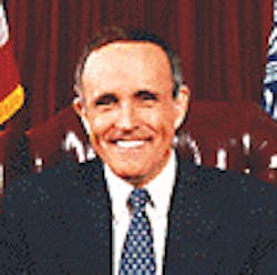 Former NYC mayor and former presidential candidate Rudy Giuliani will keynote ISC East 2008 on Oct. 29, 2008, in New York City. Former NYC mayor and former presidential candidate Rudy Giuliani will keynote ISC East 2008 on Oct. 29, 2008, in New York City.