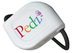 The new Pedz Pediatric Protection System features a tamper and cut resistant band to protect against infant abductions. The new Pedz Pediatric Protection System features a tamper and cut resistant band to protect against infant abductions.