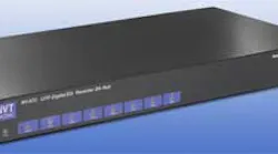 NVT's new line of video receiver hubs, the NV-872, seen here, as well as the NV–1672 and the NV-3272 are 8, 16, and 32-channel active hubs that allow for the transmission of real-time monochrome or color video at distances up to one mile.